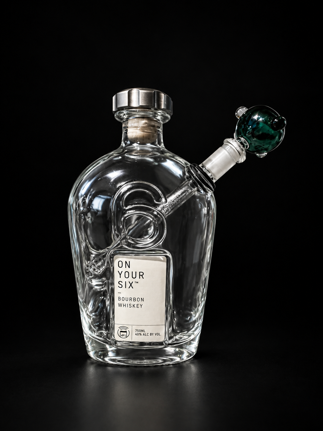 On your six bourbon bong
